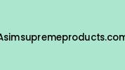 Asimsupremeproducts.com Coupon Codes