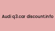 Audi-q3.car-discount.info Coupon Codes