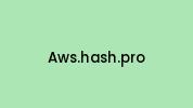 Aws.hash.pro Coupon Codes