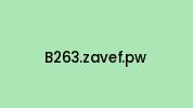 B263.zavef.pw Coupon Codes