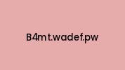 B4mt.wadef.pw Coupon Codes