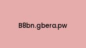 B8bn.gbera.pw Coupon Codes