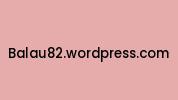 Balau82.wordpress.com Coupon Codes