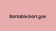 Bartable.bart.gov Coupon Codes