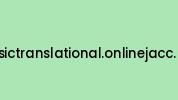 Basictranslational.onlinejacc.org Coupon Codes