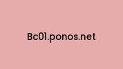 Bc01.ponos.net Coupon Codes