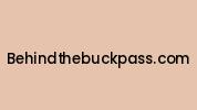 Behindthebuckpass.com Coupon Codes