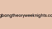 Bigbangtheoryweeknights.com Coupon Codes