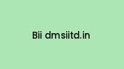 Bii-dmsiitd.in Coupon Codes