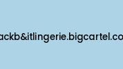 Blackbanditlingerie.bigcartel.com Coupon Codes
