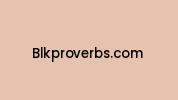 Blkproverbs.com Coupon Codes