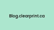 Blog.clearprint.ca Coupon Codes