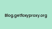 Blog.getfoxyproxy.org Coupon Codes
