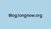 Blog.longnow.org Coupon Codes