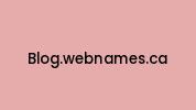 Blog.webnames.ca Coupon Codes