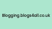 Blogging.blogs4all.co.uk Coupon Codes