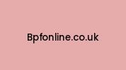 Bpfonline.co.uk Coupon Codes