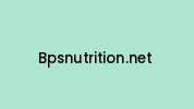 Bpsnutrition.net Coupon Codes