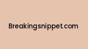 Breakingsnippet.com Coupon Codes