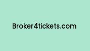 Broker4tickets.com Coupon Codes