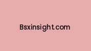 Bsxinsight.com Coupon Codes