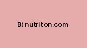 Bt-nutrition.com Coupon Codes