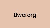 Bwa.org Coupon Codes