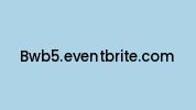 Bwb5.eventbrite.com Coupon Codes