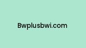 Bwplusbwi.com Coupon Codes