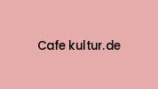 Cafe-kultur.de Coupon Codes