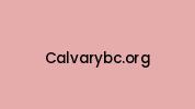 Calvarybc.org Coupon Codes