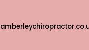 Camberleychiropractor.co.uk Coupon Codes