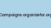 Campaigns.organizefor.org Coupon Codes