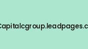 Capitalcgroup.leadpages.co Coupon Codes