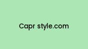 Capr-style.com Coupon Codes