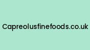Capreolusfinefoods.co.uk Coupon Codes