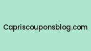 Capriscouponsblog.com Coupon Codes
