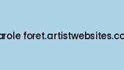 Carole-foret.artistwebsites.com Coupon Codes