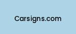 carsigns.com Coupon Codes