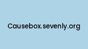Causebox.sevenly.org Coupon Codes