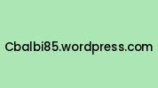 Cbalbi85.wordpress.com Coupon Codes