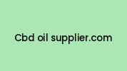 Cbd-oil-supplier.com Coupon Codes