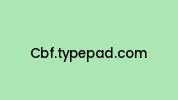 Cbf.typepad.com Coupon Codes