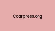 Ccarpress.org Coupon Codes
