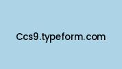 Ccs9.typeform.com Coupon Codes