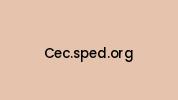 Cec.sped.org Coupon Codes
