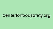 Centerforfoodsafety.org Coupon Codes