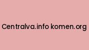 Centralva.info-komen.org Coupon Codes