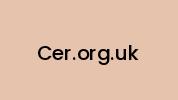 Cer.org.uk Coupon Codes