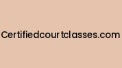 Certifiedcourtclasses.com Coupon Codes